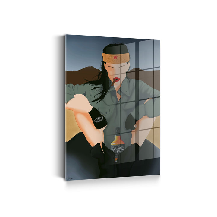 WANDBILD „Rebellische Schönheit“ – Acrylglas & Alu-Dibond | Exklusive und Moderne Kunst in Museumsqualität