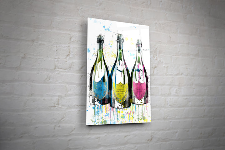 WANDBILD „Prickelnde Farben“ – Acrylglas & Alu-Dibond | Exklusive und Moderne Pop-Art in Museumsqualität