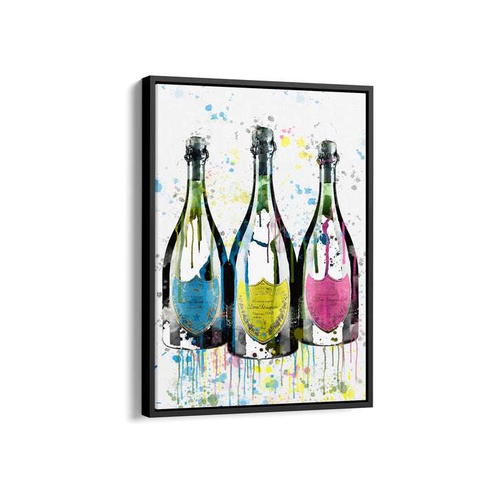WANDBILD „Prickelnde Farben“ – Acrylglas & Alu-Dibond | Exklusive und Moderne Pop-Art in Museumsqualität