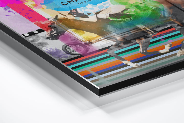 WANDBILD „Duft der Geschwindigkeit“ – Acrylglas & Alu-Dibond | Exklusive und Moderne Pop-Art in Museumsqualität