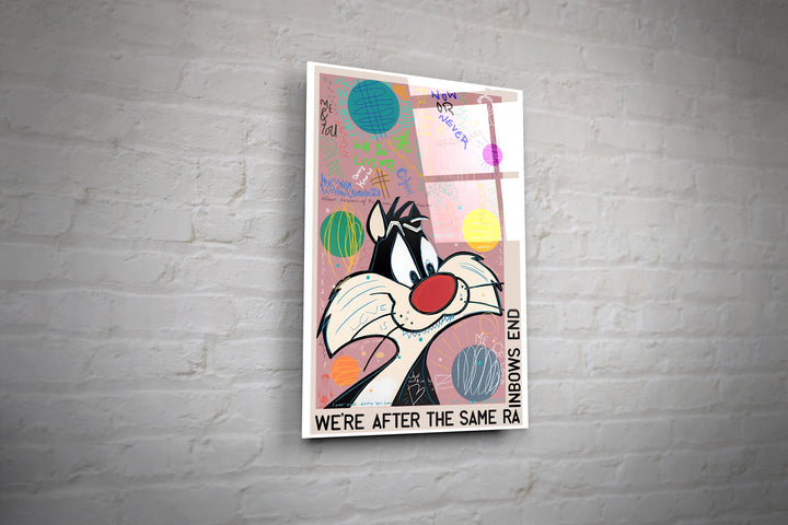 WALL ART "Sylvester the Cat" – Acrylic glass &amp; Alu-Dibond | Exclusive and modern art in museum quality 