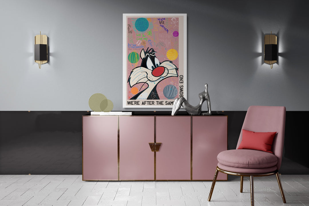 WALL ART "Sylvester the Cat" – Acrylic glass &amp; Alu-Dibond | Exclusive and modern art in museum quality 