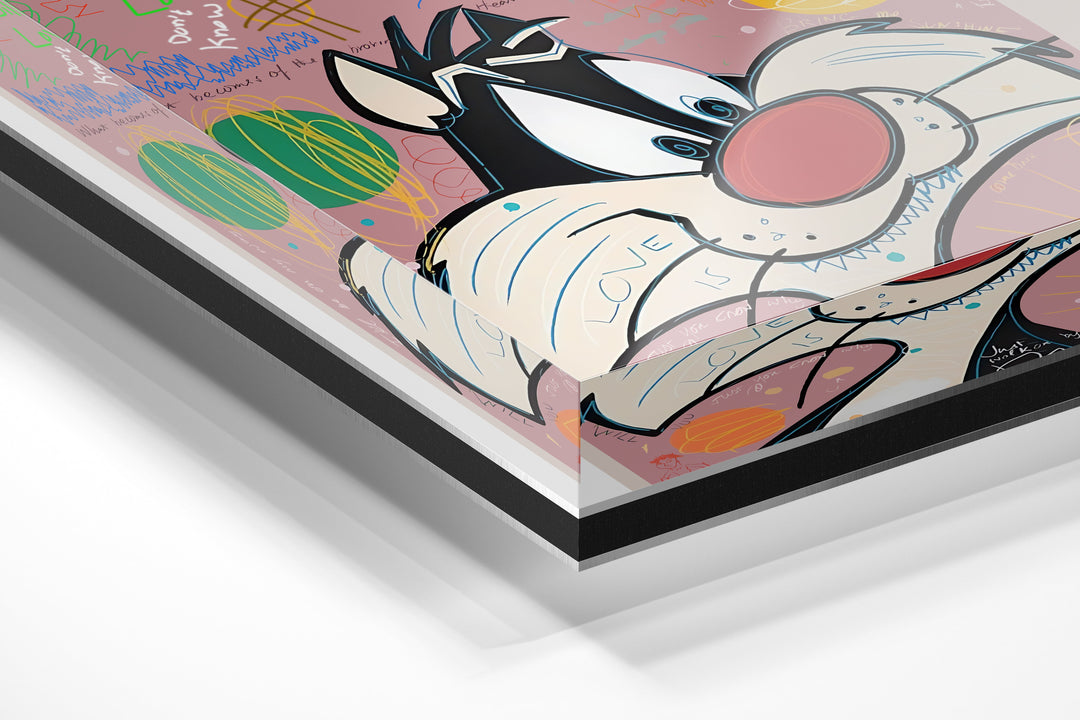WALL ART "Sylvester the Cat" – Acrylic glass &amp; Alu-Dibond | Exclusive and modern art in museum quality 