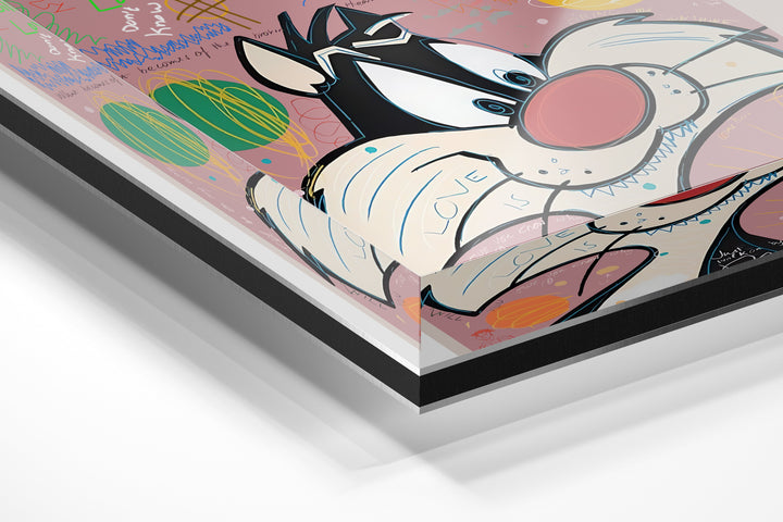 WALL ART "Sylvester the Cat" – Acrylic glass &amp; Alu-Dibond | Exclusive and modern art in museum quality 