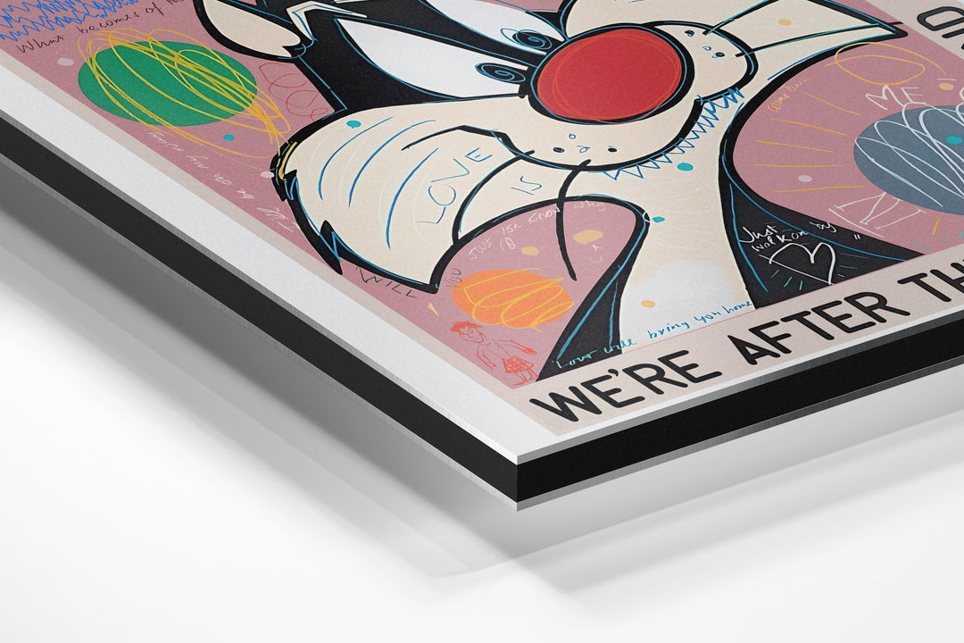 WALL ART "Sylvester the Cat" – Acrylic glass &amp; Alu-Dibond | Exclusive and modern art in museum quality 
