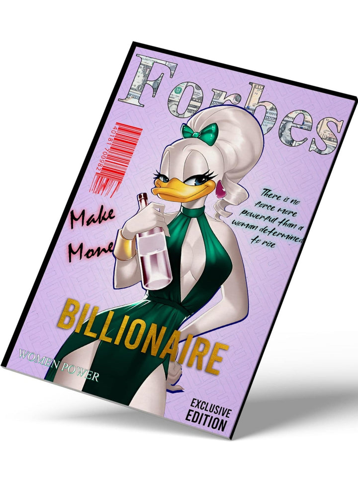 WALL ART "Forbes – Made Money Billionaire" – Acrylic glass &amp; Alu-Dibond | Exclusive and modern pop art in museum quality 