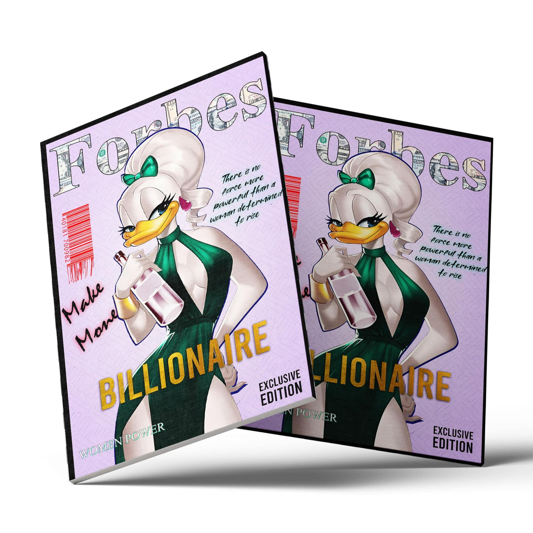 WALL ART "Forbes – Made Money Billionaire" – Acrylic glass &amp; Alu-Dibond | Exclusive and modern pop art in museum quality 