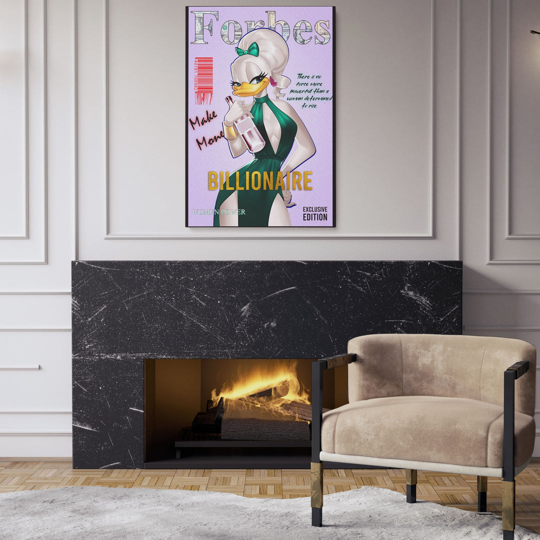 WALL ART "Forbes – Made Money Billionaire" – Acrylic glass &amp; Alu-Dibond | Exclusive and modern pop art in museum quality 