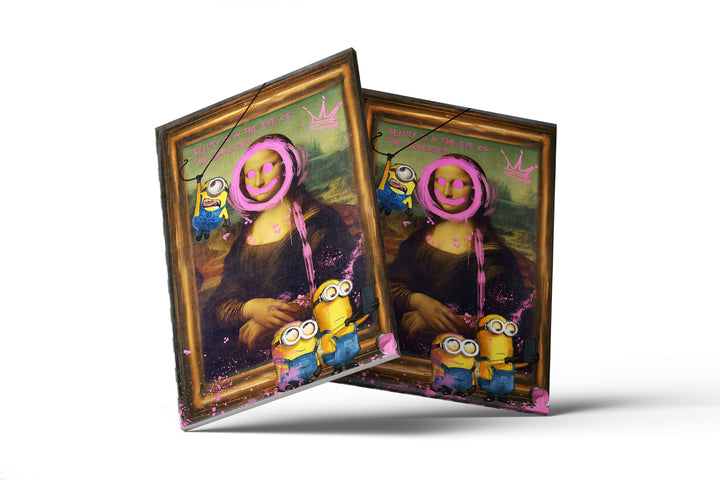 WANDBILD „Minions im Meisterwerk“ – Acrylglas & Alu-Dibond | Exklusive und Moderne Kunst in Museumsqualität