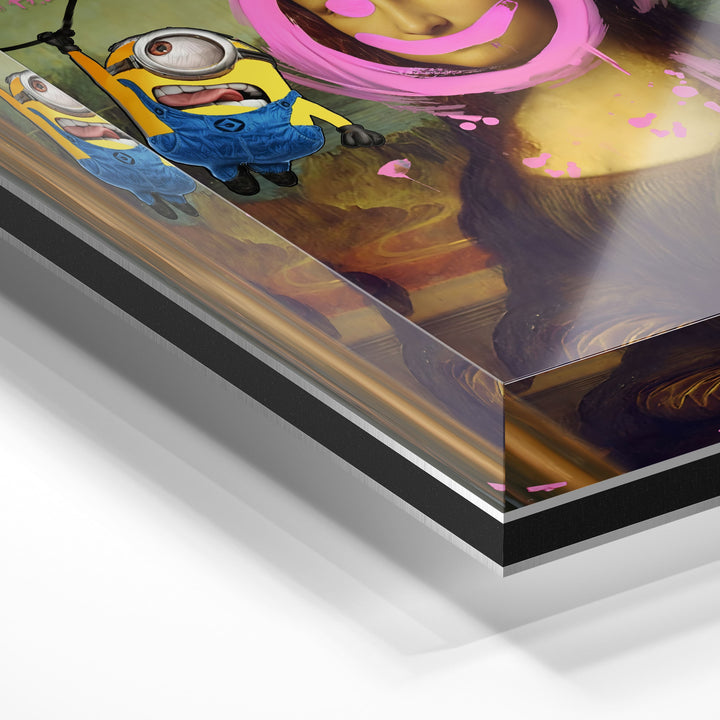 WANDBILD „Minions im Meisterwerk“ – Acrylglas & Alu-Dibond | Exklusive und Moderne Kunst in Museumsqualität