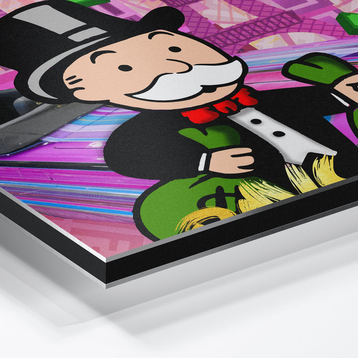 WANDBILD „Hard Work Pays Off“ – Acrylglas & Alu-Dibond | Exklusive und Moderne Pop-Art in Museumsqualität