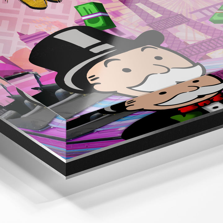 WANDBILD „Hard Work Pays Off“ – Acrylglas & Alu-Dibond | Exklusive und Moderne Pop-Art in Museumsqualität