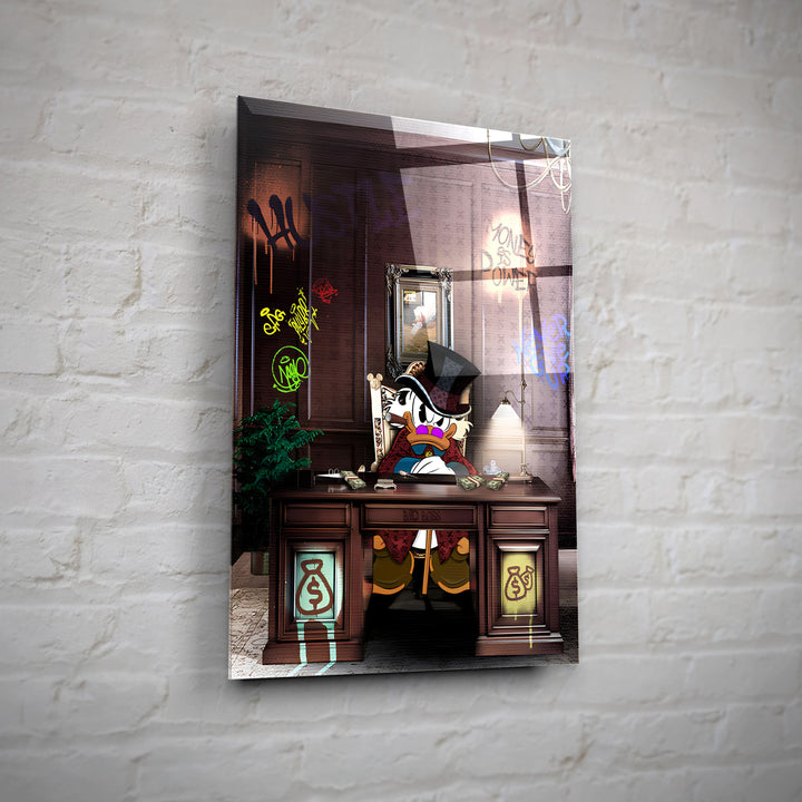 WANDBILD „Money is Power“ – Acrylglas & Alu-Dibond | Exklusive und Moderne Pop-Art in Museumsqualität