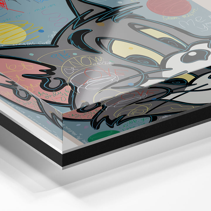 WANDBILD „Standing in the Shadows“ – Acrylglas & Alu-Dibond | Exklusive und Moderne Pop-Art in Museumsqualität