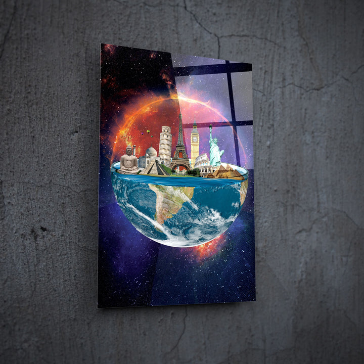 WALL ART "World in the Universe" – Acrylic glass &amp; Alu-Dibond | Exclusive and modern art in museum quality 