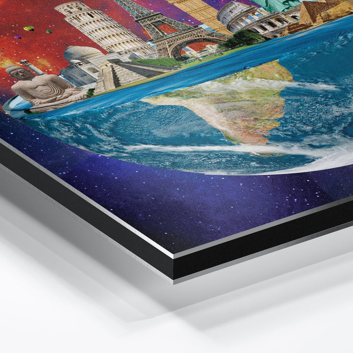 WALL ART "World in the Universe" – Acrylic glass &amp; Alu-Dibond | Exclusive and modern art in museum quality 
