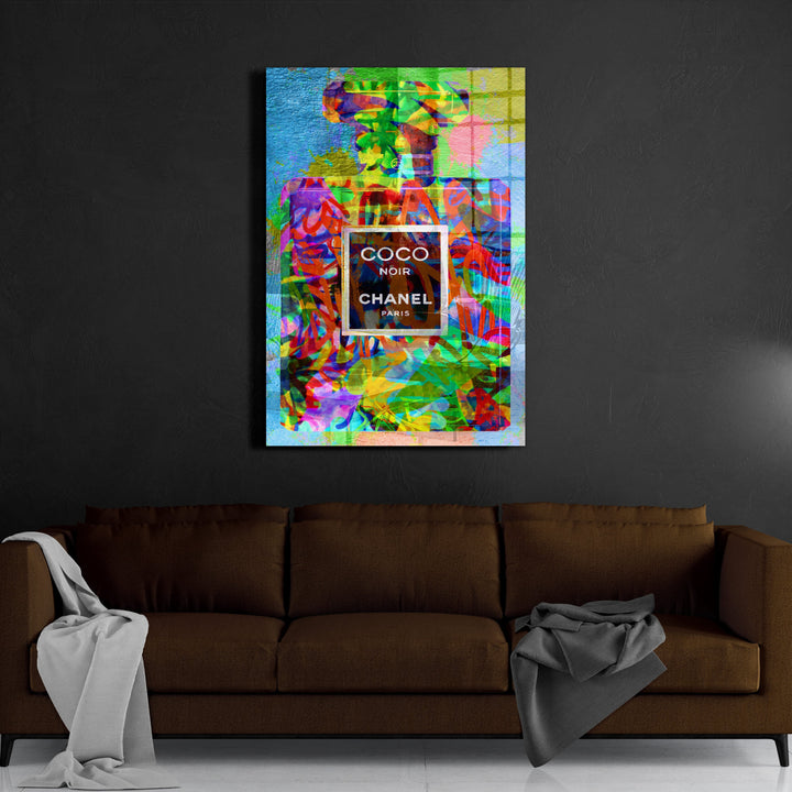 WANDBILD „Coco Noir“ – Acrylglas & Alu-Dibond | Exklusive und Moderne Pop-Art in Museumsqualität
