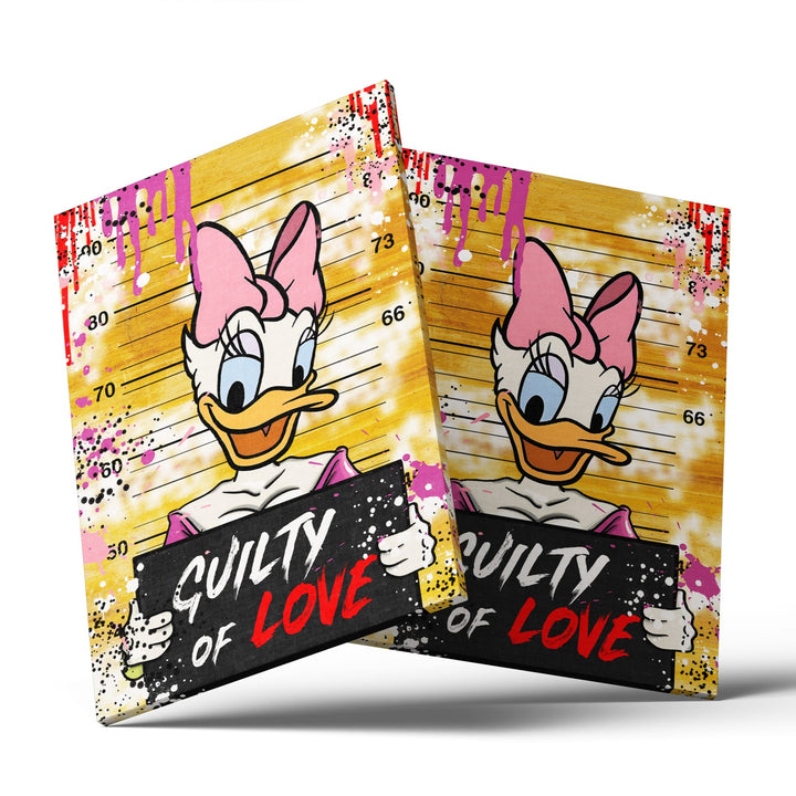 WALL ART "Guilty of Love" – Acrylic glass &amp; Alu-Dibond | Exclusive and modern pop art in museum quality 