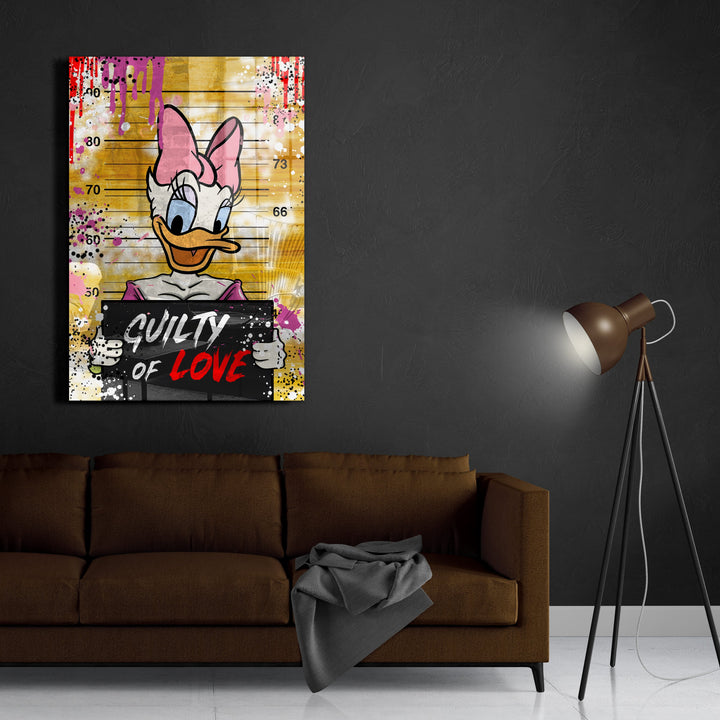 WALL ART "Guilty of Love" – Acrylic glass &amp; Alu-Dibond | Exclusive and modern pop art in museum quality 