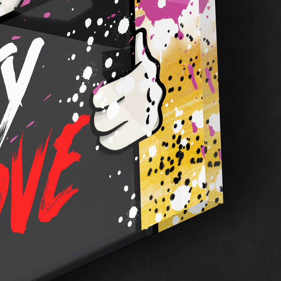 WALL ART "Guilty of Love" – Acrylic glass &amp; Alu-Dibond | Exclusive and modern pop art in museum quality 