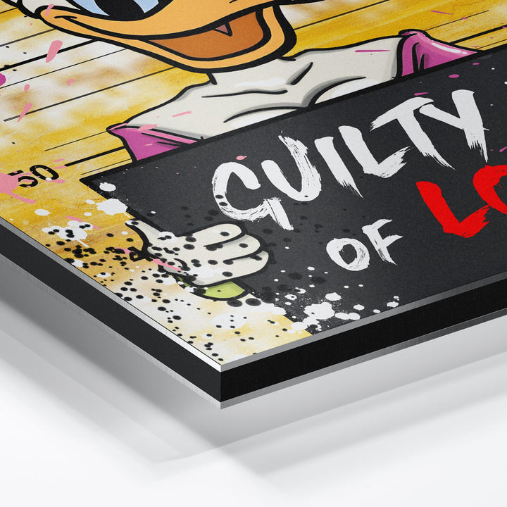 WALL ART "Guilty of Love" – Acrylic glass &amp; Alu-Dibond | Exclusive and modern pop art in museum quality 