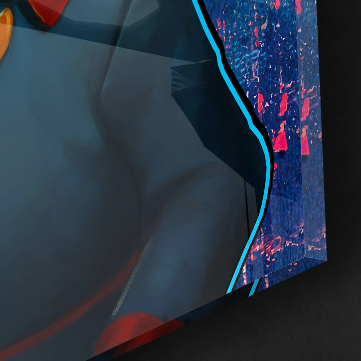 WANDBILD „Glaub nicht den Banken“ – Acrylglas & Alu-Dibond | Exklusive und Moderne Pop-Art in Museumsqualität