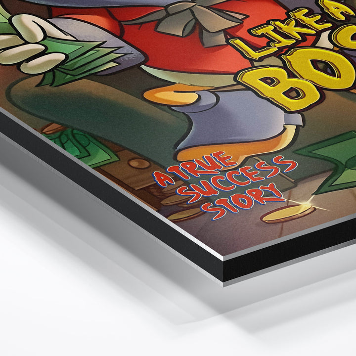 WALL ART "Chef Duck Story" – Acrylic glass &amp; Alu-Dibond | Exclusive and modern pop art in museum quality 