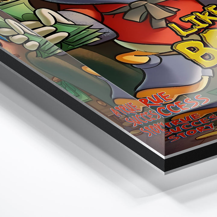 WALL ART "Chef Duck Story" – Acrylic glass &amp; Alu-Dibond | Exclusive and modern pop art in museum quality 