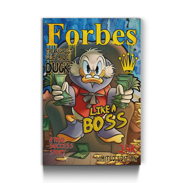 WALL ART "Chef Duck Story" – Acrylic glass &amp; Alu-Dibond | Exclusive and modern pop art in museum quality 