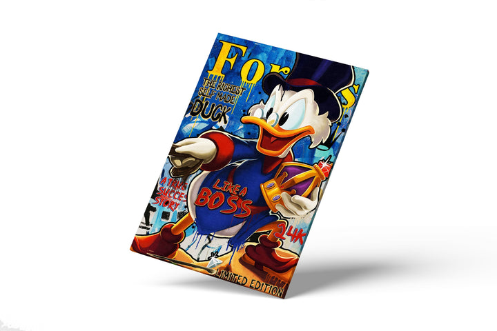 MURAL "Boss Duck Life" – Acrylic glass &amp; Alu-Dibond | Exclusive and modern pop art in museum quality 