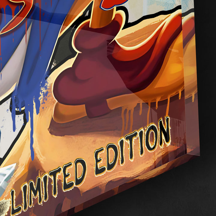 MURAL "Boss Duck Life" – Acrylic glass &amp; Alu-Dibond | Exclusive and modern pop art in museum quality 