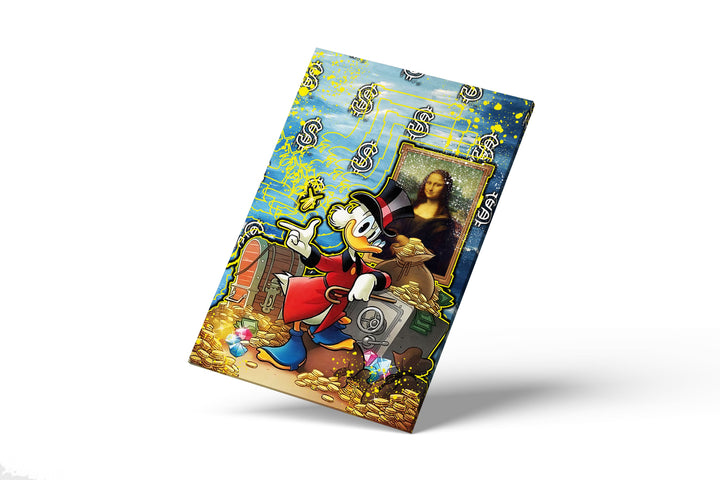 WANDBILD „Kunst und Reichtum“ – Acrylglas & Alu-Dibond | Exklusive und Moderne Pop-Art in Museumsqualität