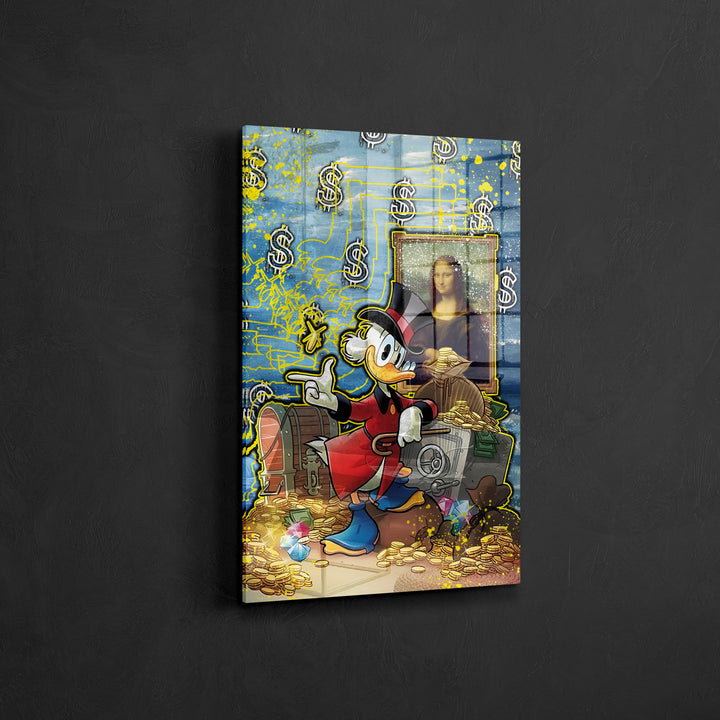 WANDBILD „Kunst und Reichtum“ – Acrylglas & Alu-Dibond | Exklusive und Moderne Pop-Art in Museumsqualität