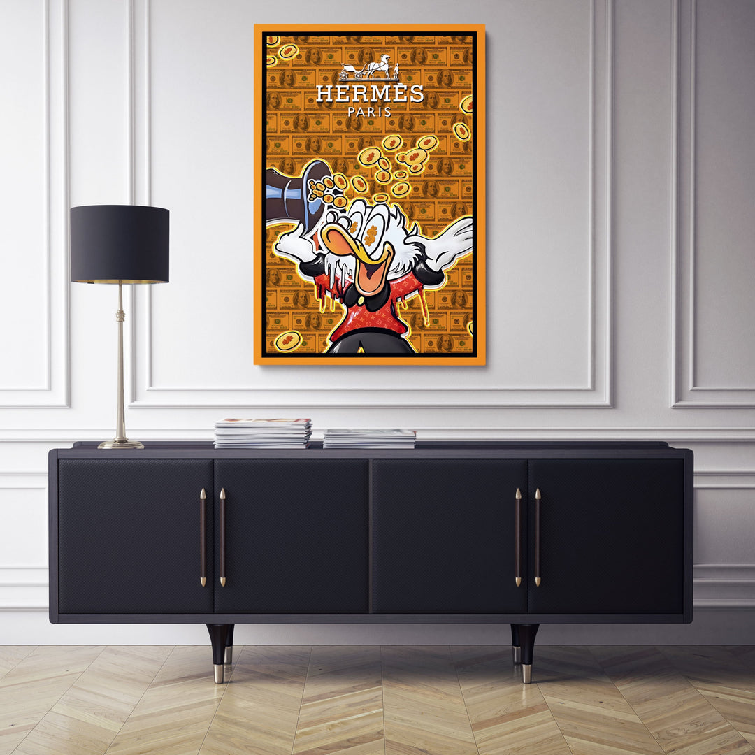 WANDBILD „Luxusleben“ – Acrylglas & Alu-Dibond | Exklusive und Moderne Pop-Art in Museumsqualität