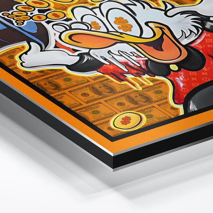 WANDBILD „Luxusleben“ – Acrylglas & Alu-Dibond | Exklusive und Moderne Pop-Art in Museumsqualität