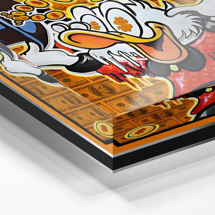 WANDBILD „Luxusleben“ – Acrylglas & Alu-Dibond | Exklusive und Moderne Pop-Art in Museumsqualität