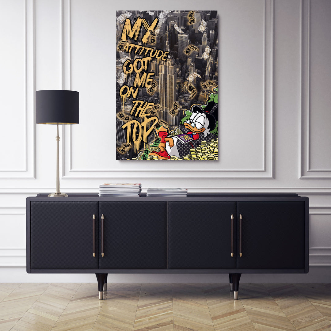 WANDBILD „Erfolgshöhen“ – Acrylglas & Alu-Dibond | Exklusive und Moderne Pop-Art in Museumsqualität