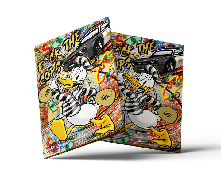WANDBILD „F*ck the Cops“ – Acrylglas & Alu-Dibond | Exklusive und Moderne Pop-Art in Museumsqualität