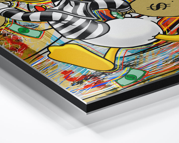 WANDBILD „F*ck the Cops“ – Acrylglas & Alu-Dibond | Exklusive und Moderne Pop-Art in Museumsqualität