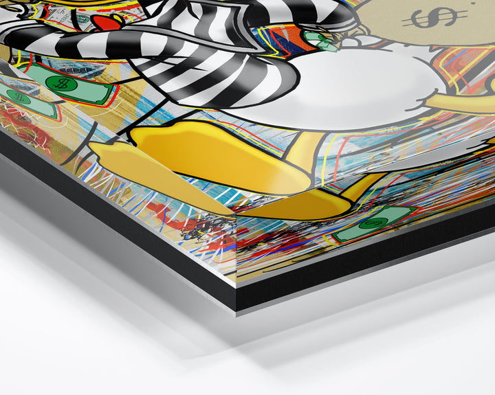WANDBILD „F*ck the Cops“ – Acrylglas & Alu-Dibond | Exklusive und Moderne Pop-Art in Museumsqualität