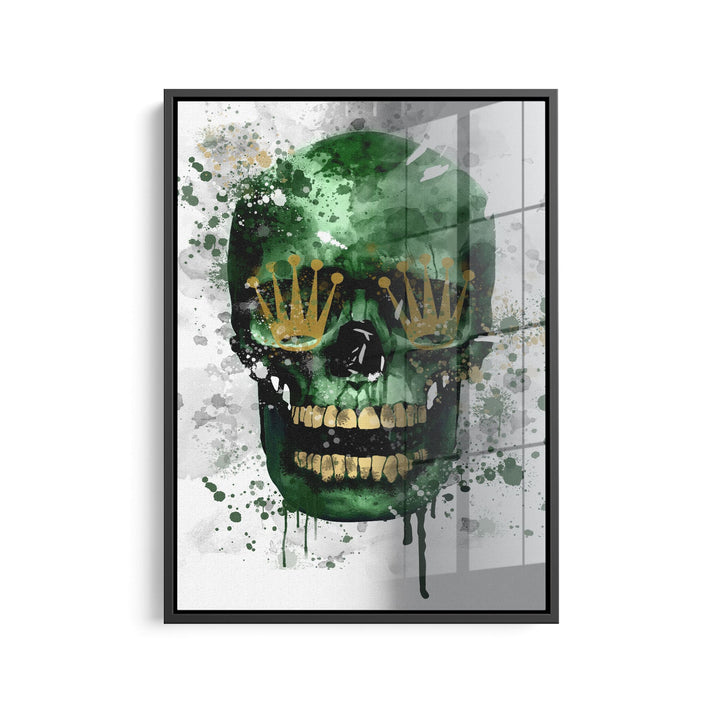 WALL ART "Royal Skull" – Acrylic glass &amp; Alu-Dibond | Exclusive and modern pop art in museum quality 