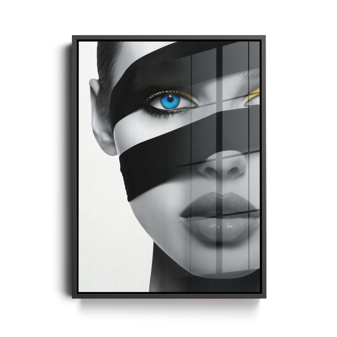 WANDBILD „Geheimnisvolle Blicke“ – Acrylglas & Alu-Dibond | Exklusive und Moderne Kunst in Museumsqualität
