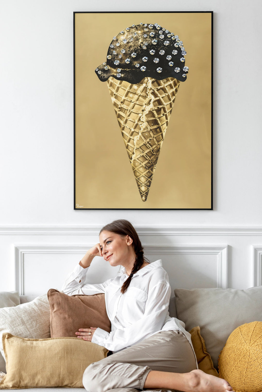 WALL ART "Luxury Ice Cream" – Acrylic glass &amp; Alu-Dibond | Exclusive and modern art in museum quality 