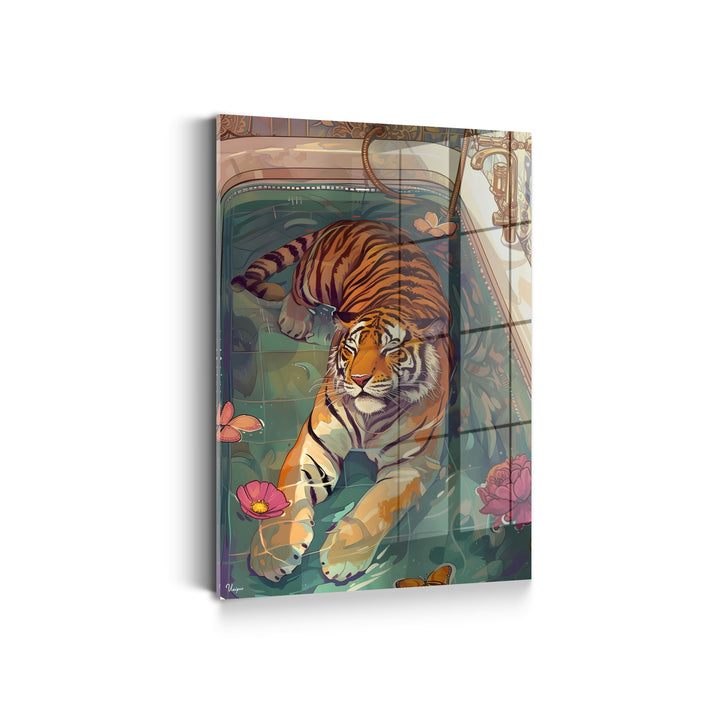 WANDBILD „Entspannung im Wasser“ – Acrylglas & Alu-Dibond | Exklusive und Moderne Kunst in Museumsqualität
