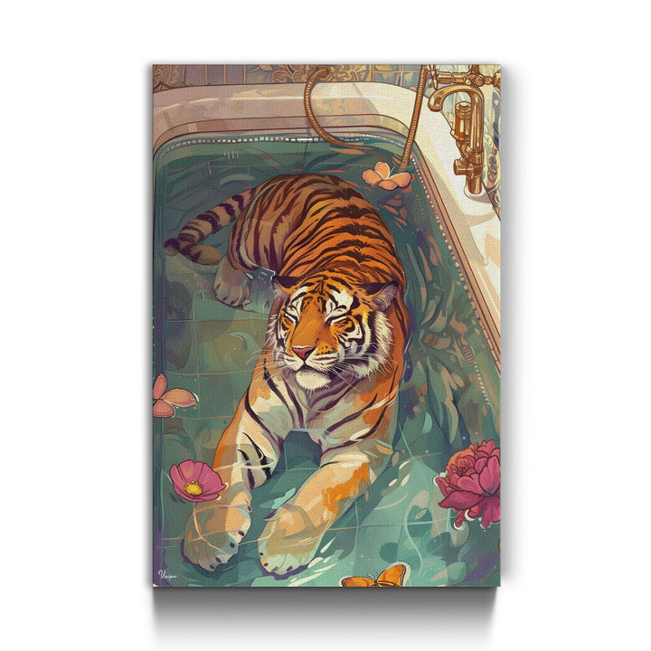 WANDBILD „Entspannung im Wasser“ – Acrylglas & Alu-Dibond | Exklusive und Moderne Kunst in Museumsqualität
