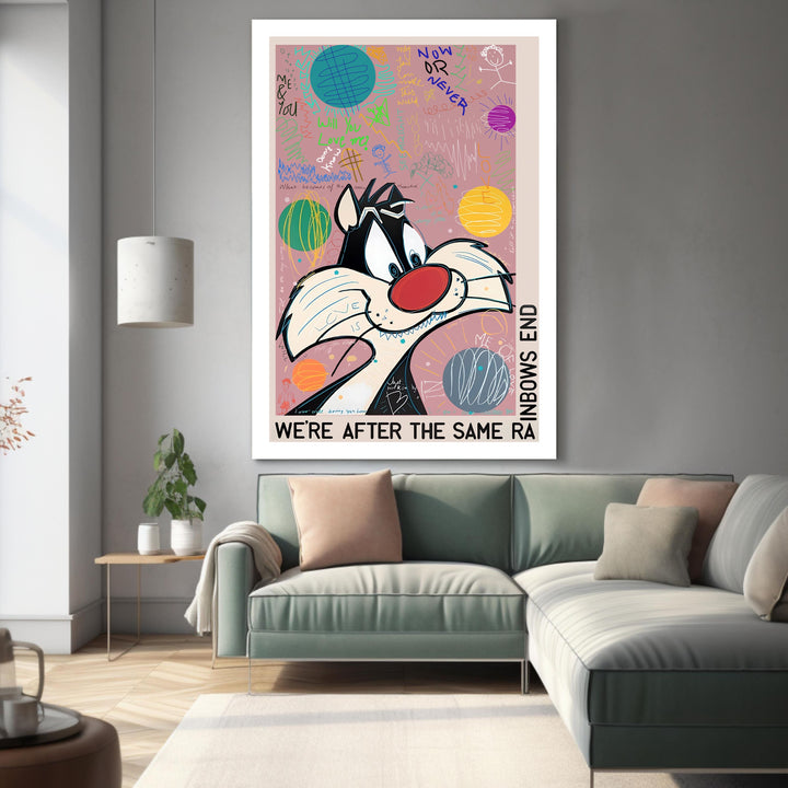WALL ART "Sylvester the Cat" – Acrylic glass &amp; Alu-Dibond | Exclusive and modern art in museum quality 