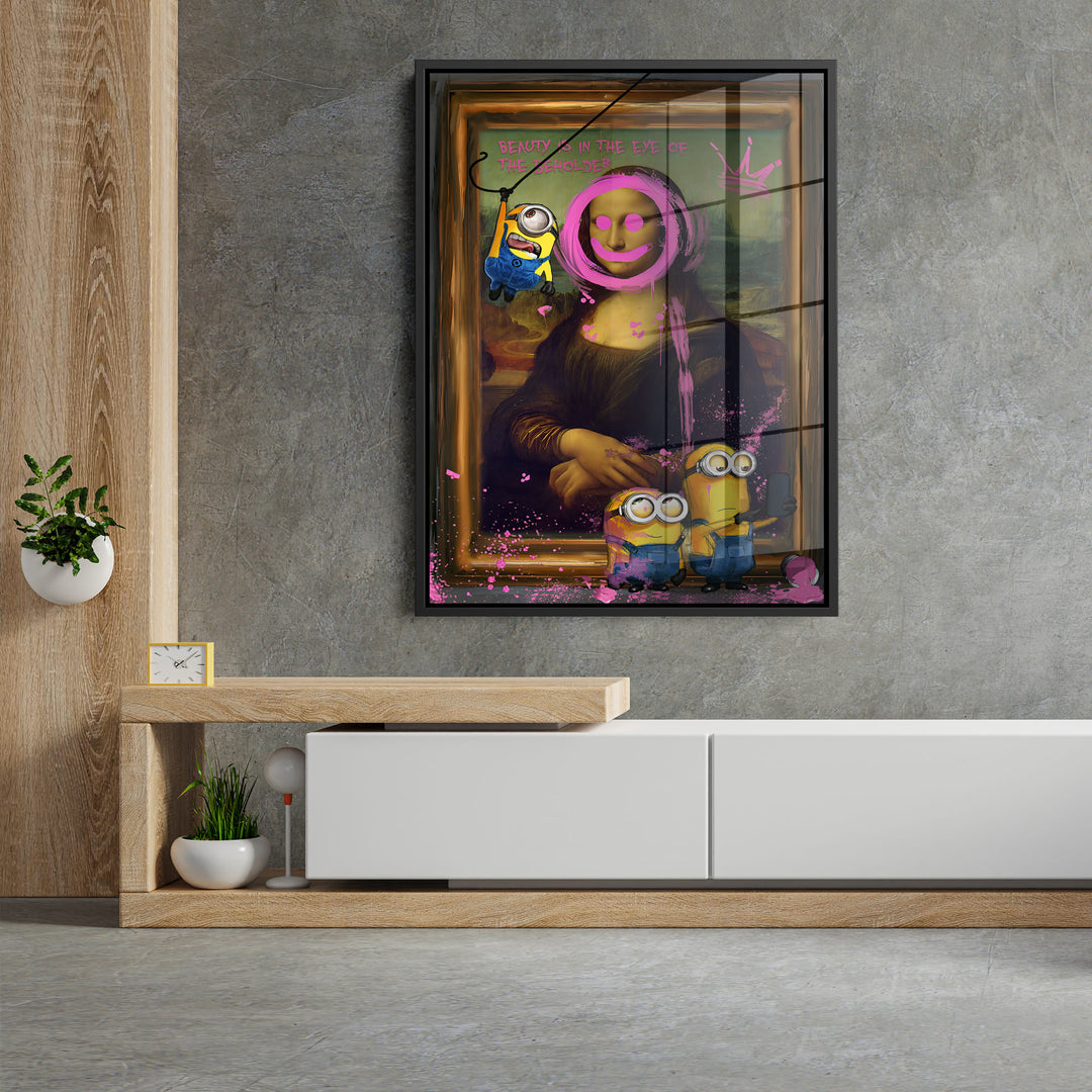 WANDBILD „Minions im Meisterwerk“ – Acrylglas & Alu-Dibond | Exklusive und Moderne Kunst in Museumsqualität