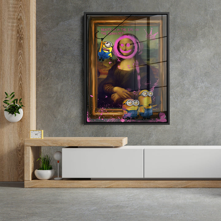 WANDBILD „Minions im Meisterwerk“ – Acrylglas & Alu-Dibond | Exklusive und Moderne Kunst in Museumsqualität