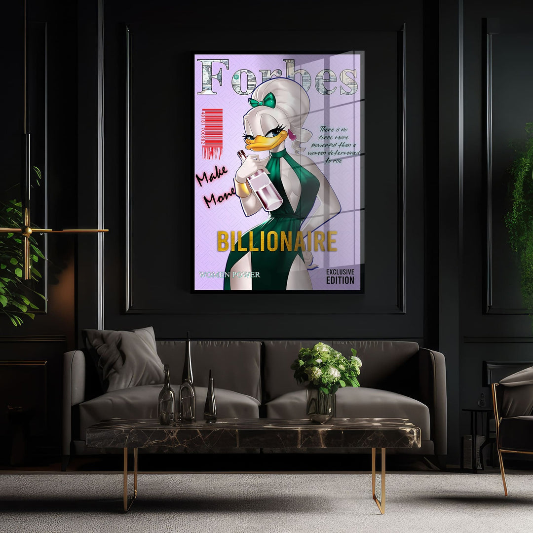 WALL ART "Forbes – Made Money Billionaire" – Acrylic glass &amp; Alu-Dibond | Exclusive and modern pop art in museum quality 