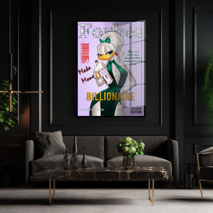 WALL ART "Forbes – Made Money Billionaire" – Acrylic glass &amp; Alu-Dibond | Exclusive and modern pop art in museum quality 